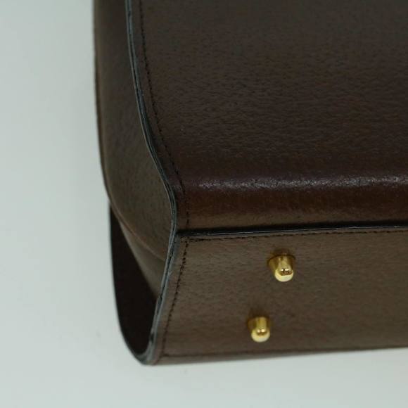 VALENTINO Hand Bag Leather Brown Auth 59910 - Picture 15 of 16